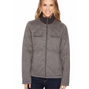 PRANA Showdown Jacket Gray Duck Down Insulated Full Zip Coat Women’s Medium